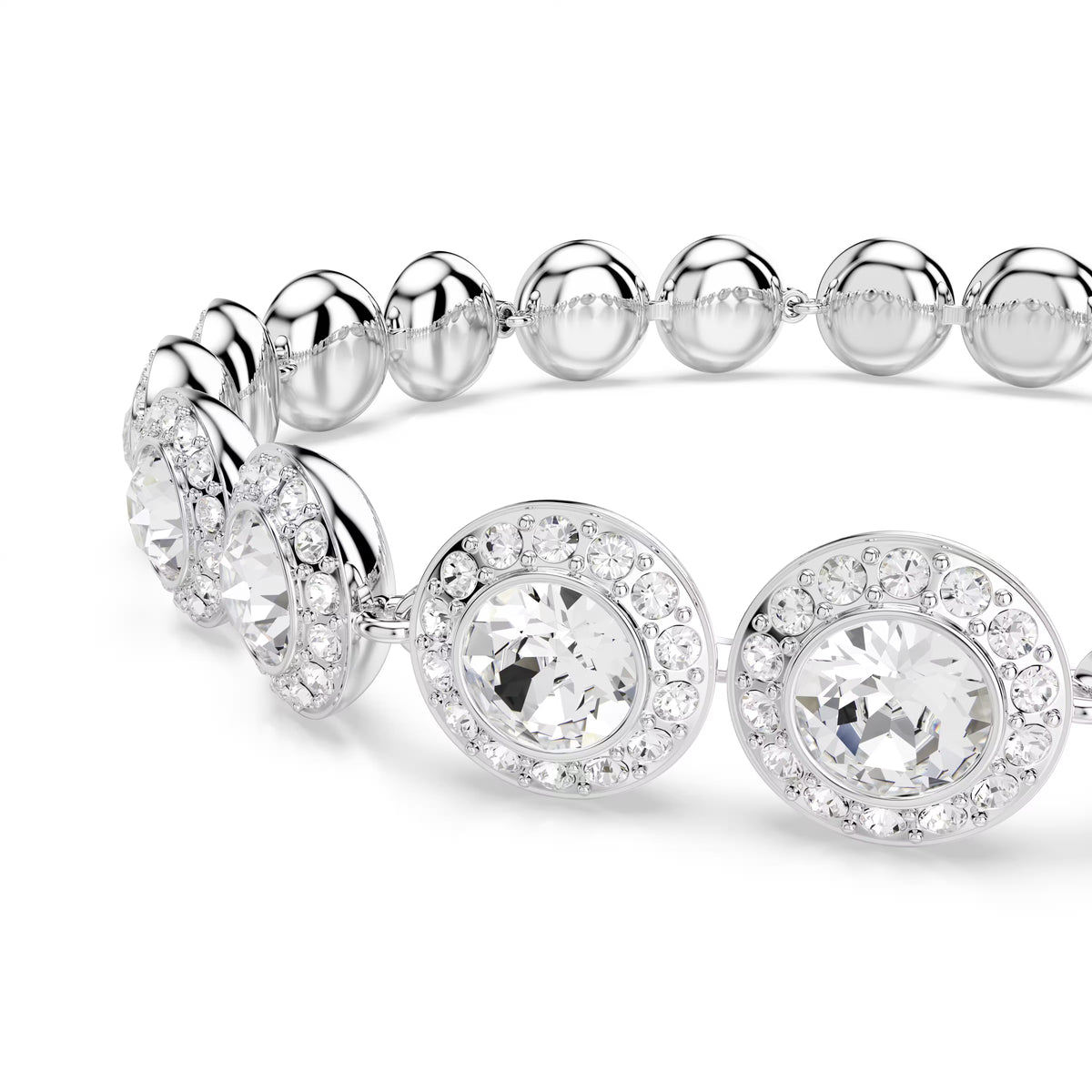 Swarovski Una Angelic Necklace Bracelet & Earrings Set Rhodium Plated — view 4