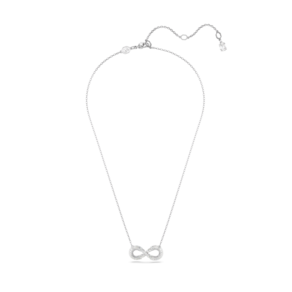 Swarovski Hyperbola Infinity Pendant Rhodium Plated — view 2