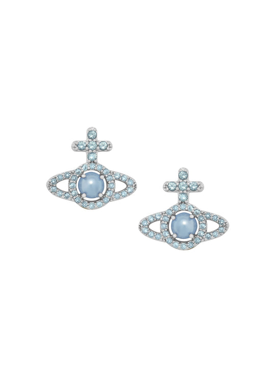 Vivienne Westwood Olympia-Light Blue Pearl Earrings