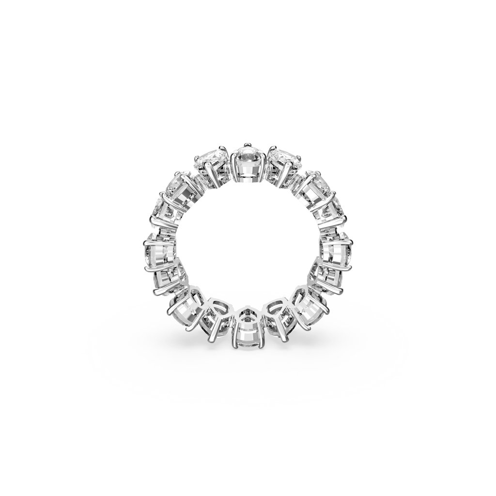 Swarovski Vittore Pear Shaped Crystal Ring Rhodium Plated — view 4