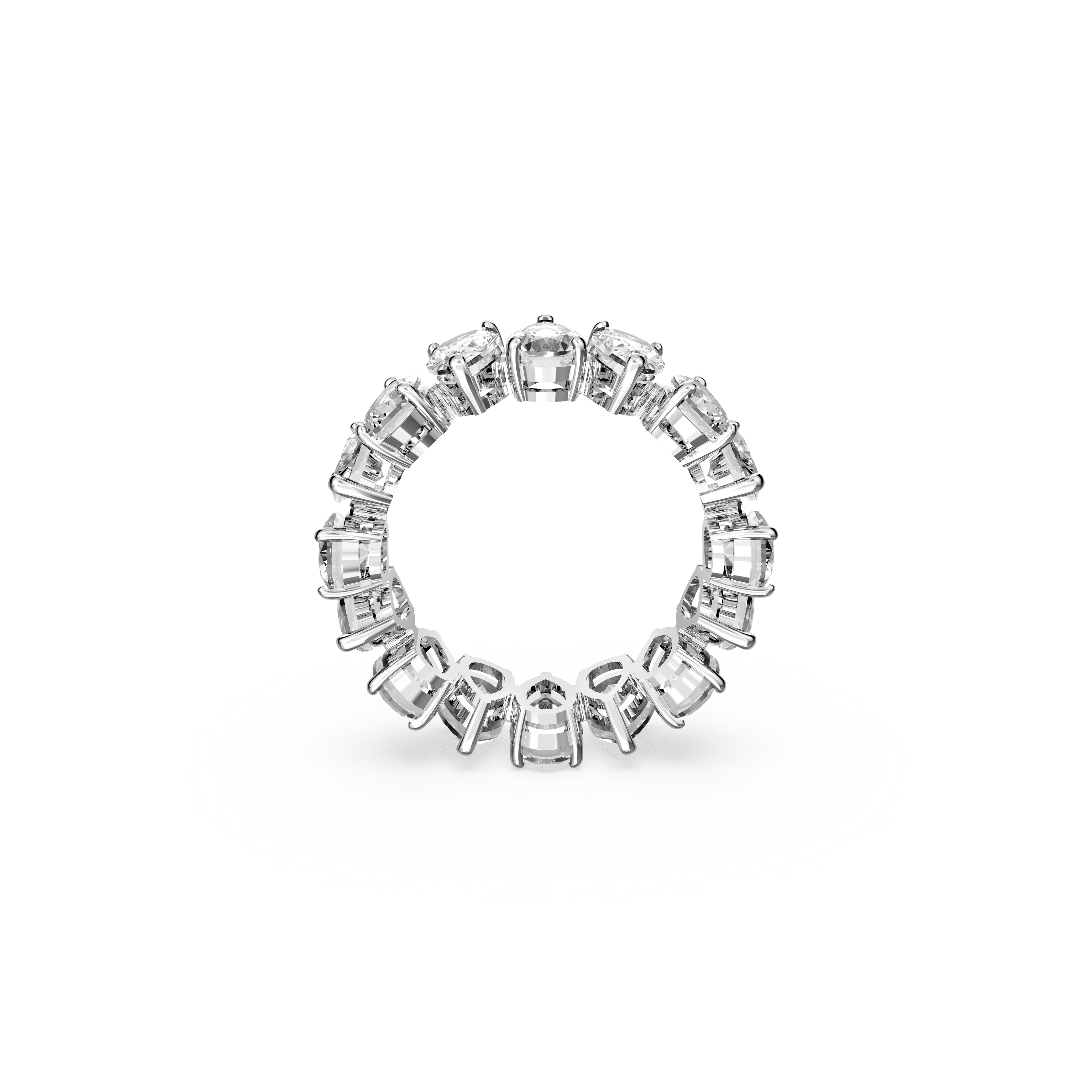 Swarovski Vittore Pear Shaped Crystal Ring Rhodium Plated — view 4