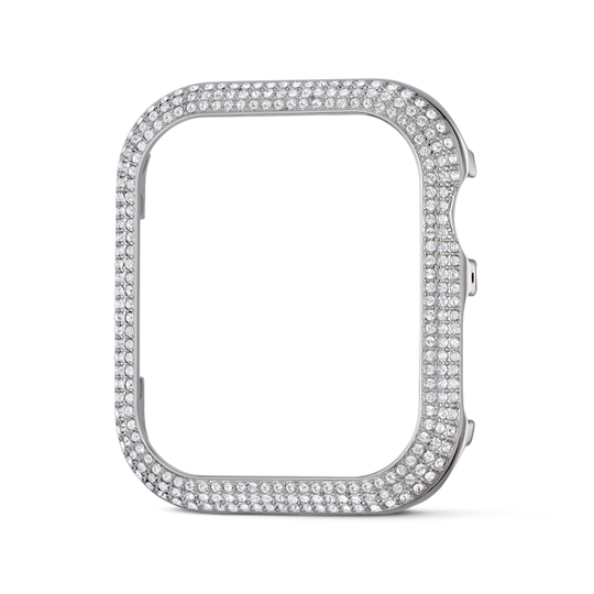 Swarovski 40mm Rhodium Plated Sparkling Apple Watch Case 5572573
