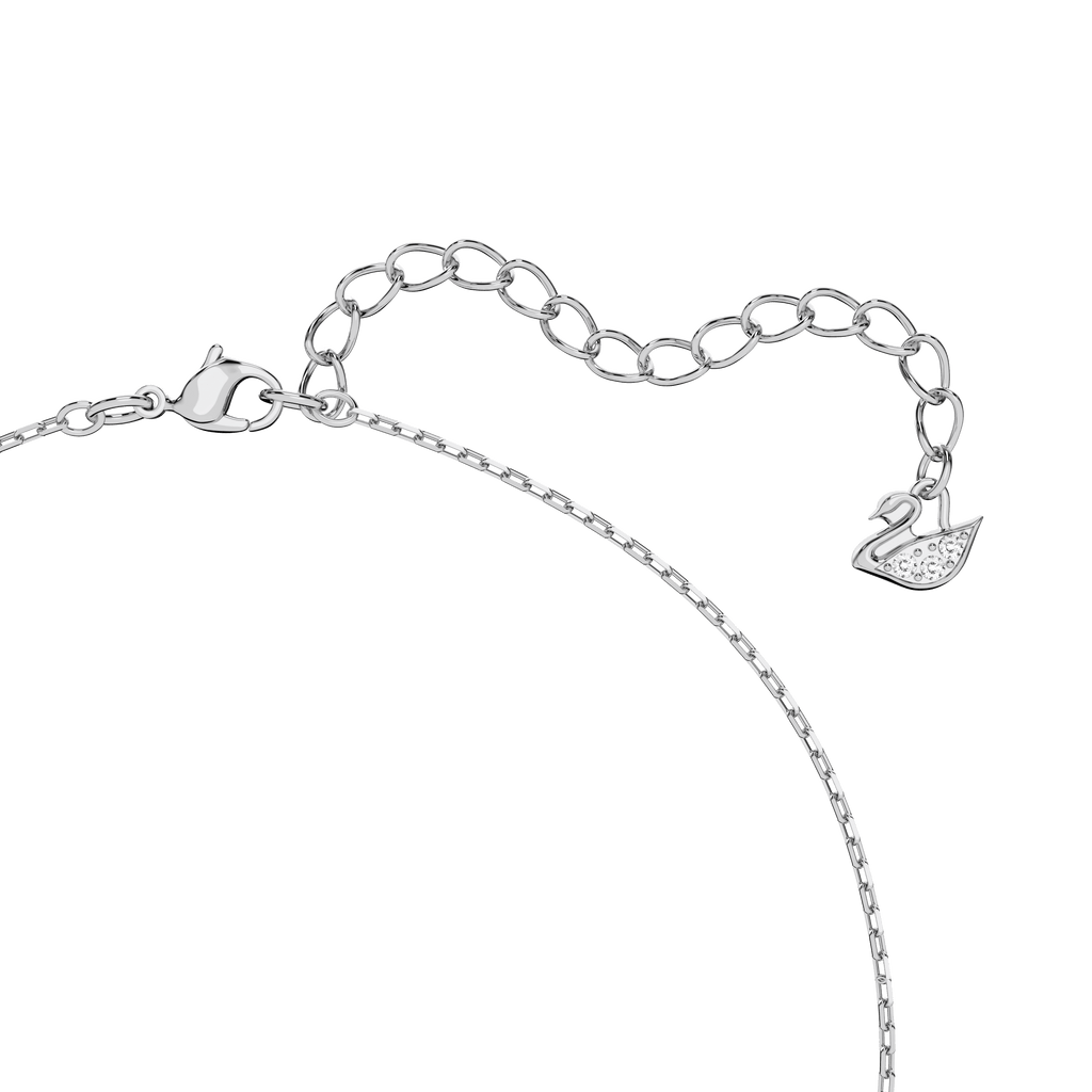 Swarovski Millenia Octagon Cut Crystal Pendant Necklace Rhodium Plated — view 3