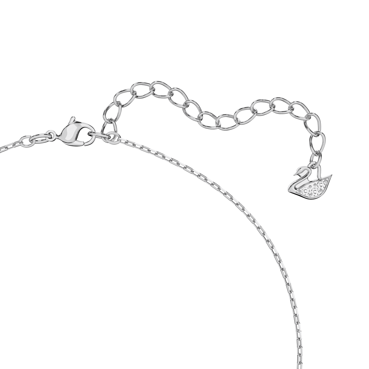 Swarovski Millenia Octagon Cut Crystal Pendant Necklace Rhodium Plated — view 3
