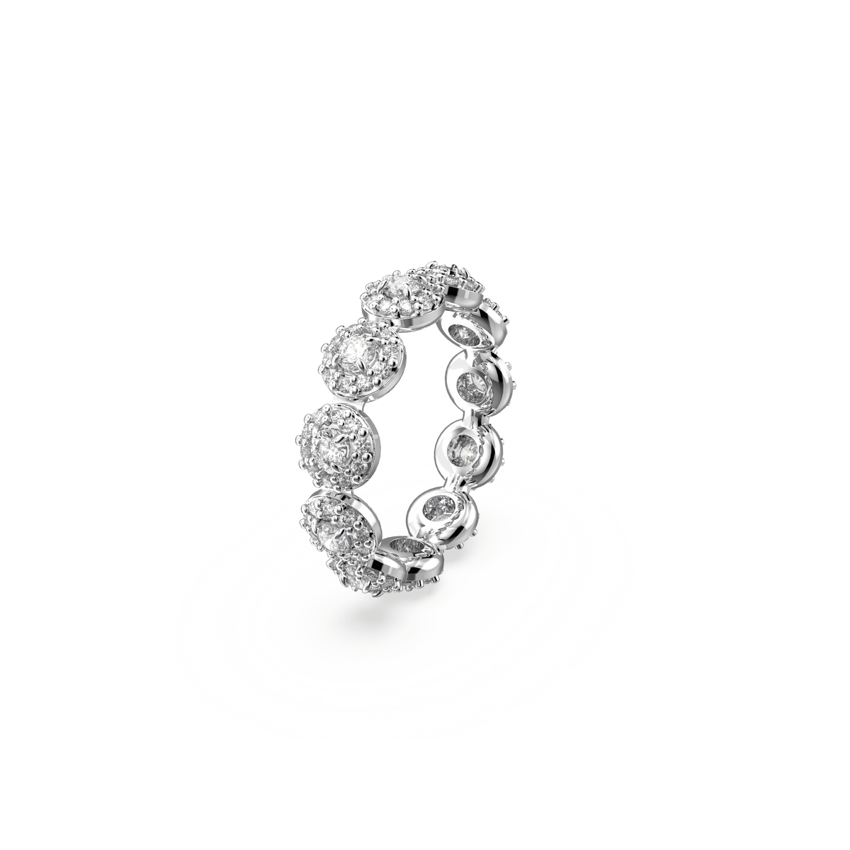 Swarovski Constella Round Cut Pave Ring Rhodium Plated — view 2