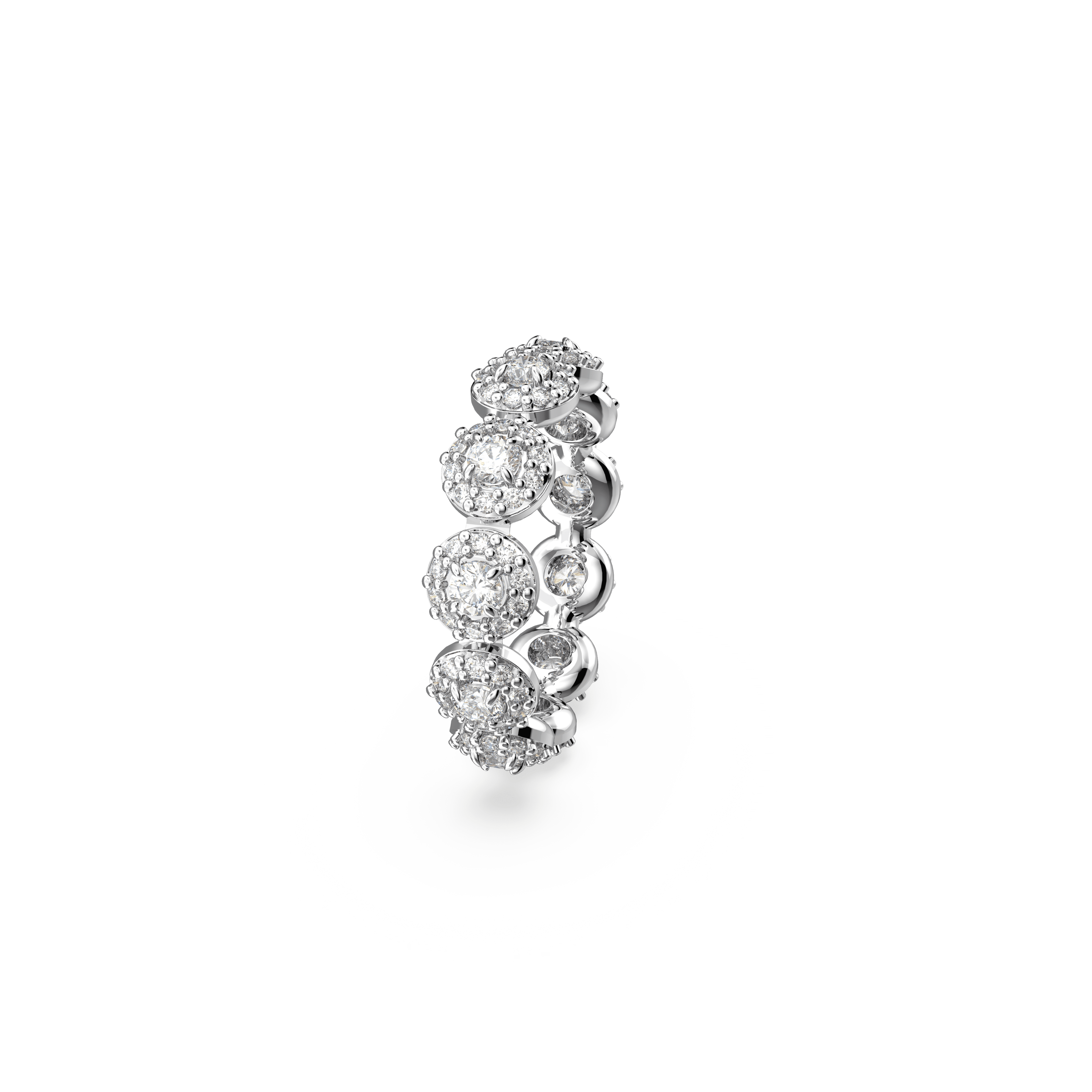 Swarovski Constella Round Cut Pave Ring Rhodium Plated — view 3