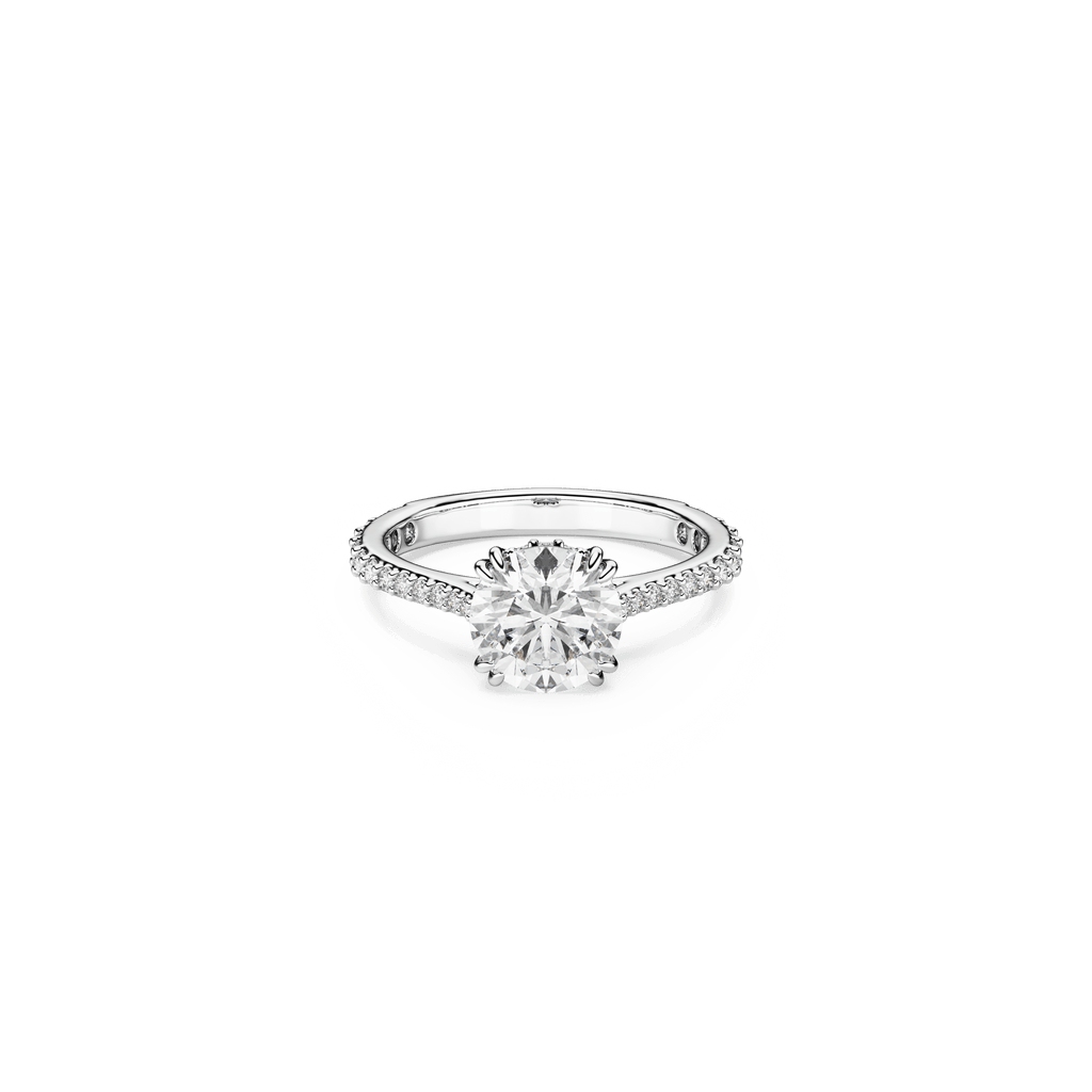 Swarovski Constella Princess Cut Cocktail Ring in Rhodium Plated