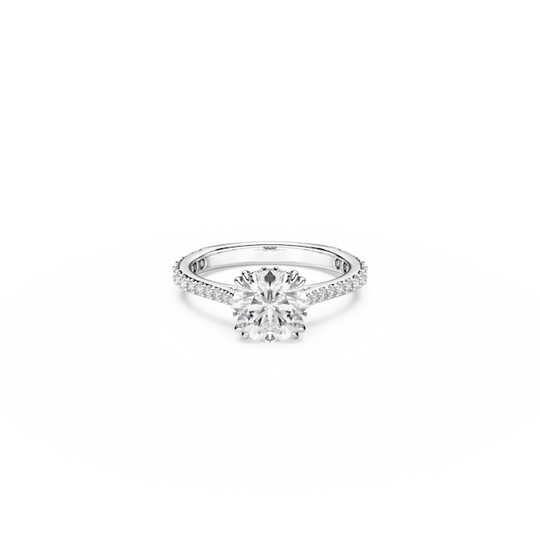 Swarovski Constella Princess Cut Cocktail Ring in Rhodium Plated