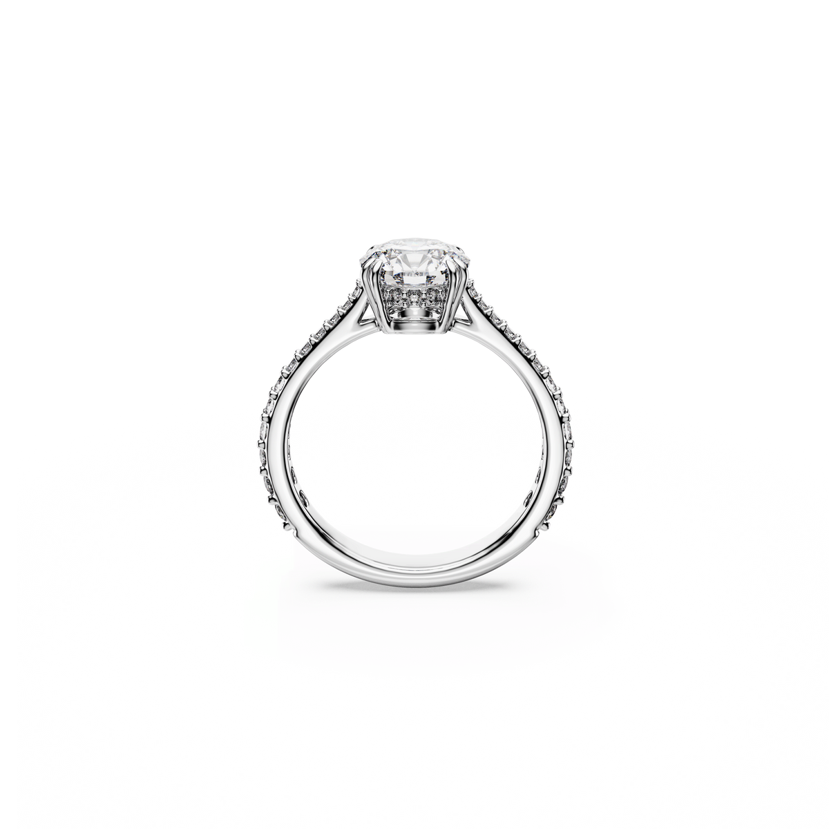 Swarovski Constella Princess Cut Cocktail Ring in Rhodium Plated — view 3