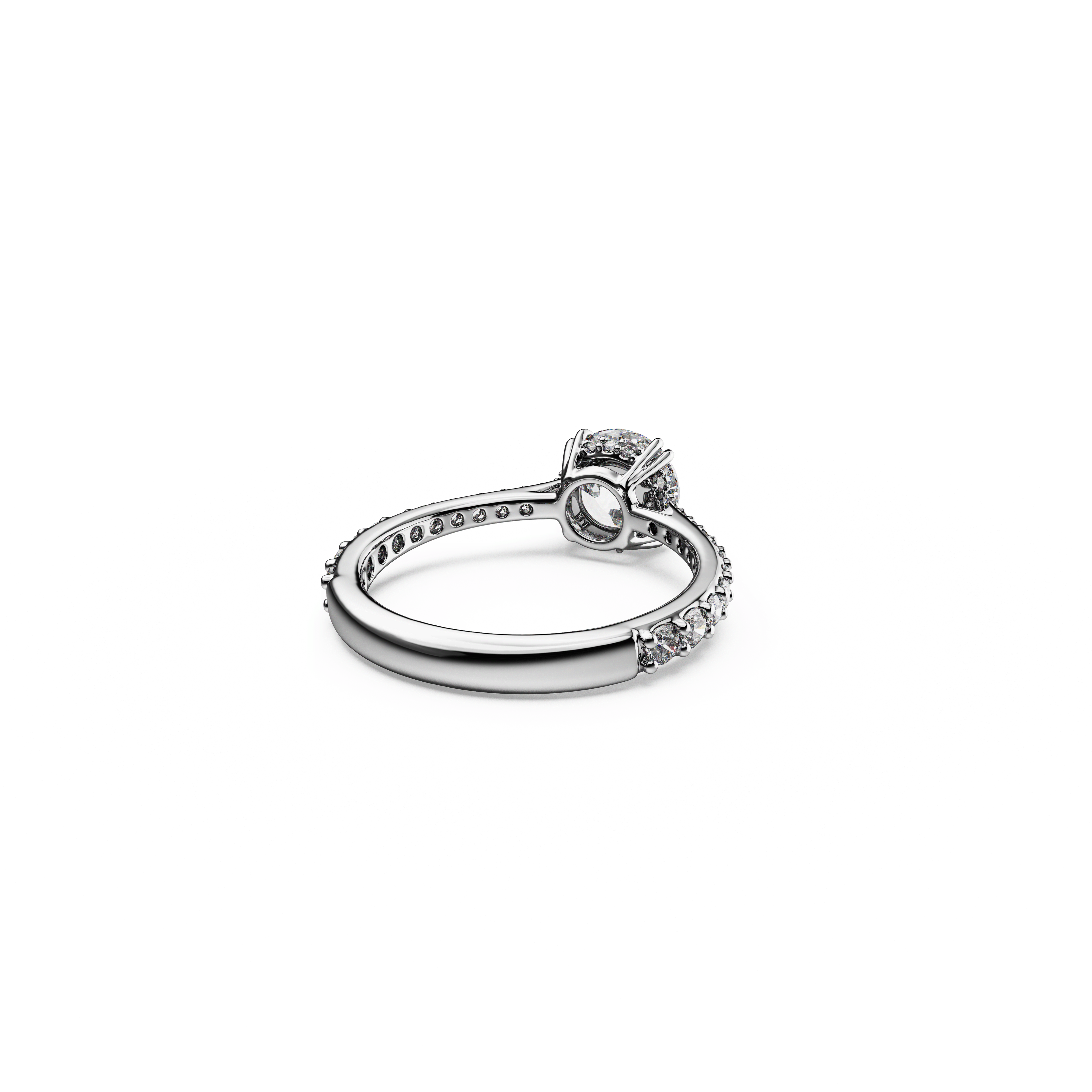 Swarovski Constella Princess Cut Cocktail Ring in Rhodium Plated — view 4