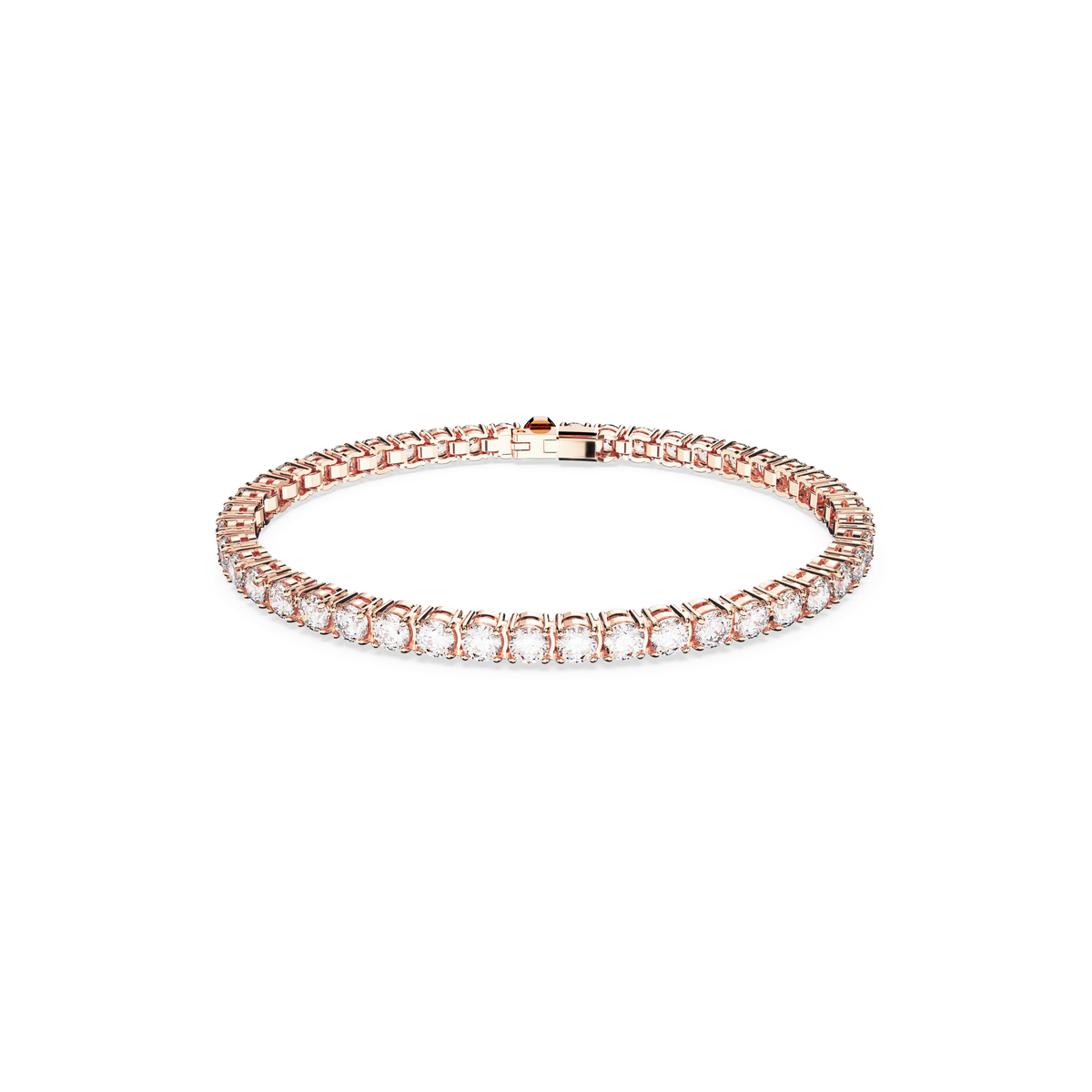 Swarovski Matrix Tennis Bracelet Rose Gold Plated