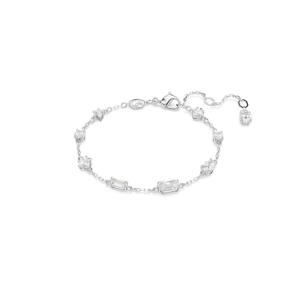 Swarovski Mesmera: Mixed Cuts, Scattered Design Bracelet Rhodium Plated