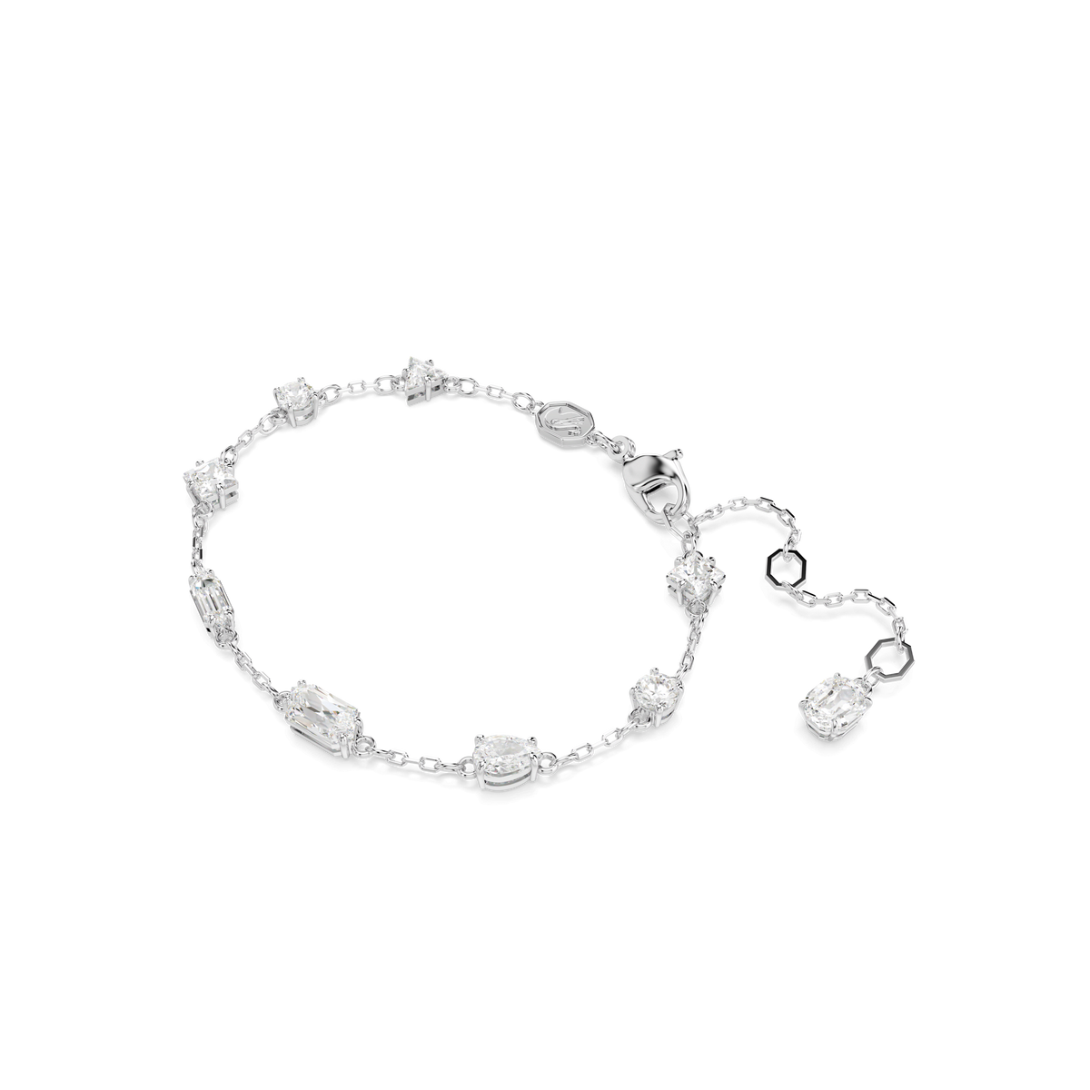 Swarovski Mesmera: Mixed Cuts, Scattered Design Bracelet Rhodium Plated — view 2