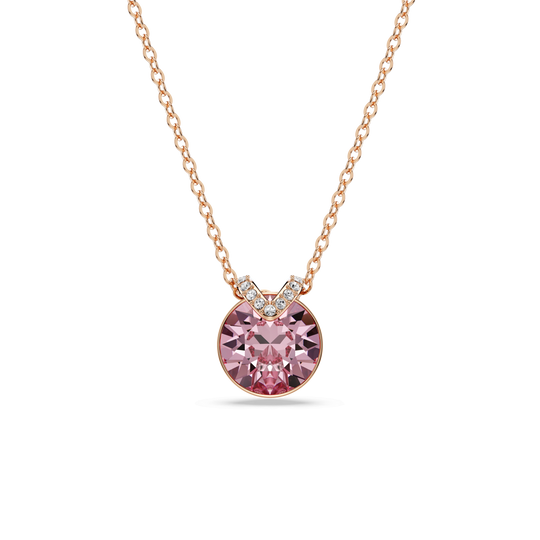 Swarovski Bella V Pink Pendant Rose Gold Plated *