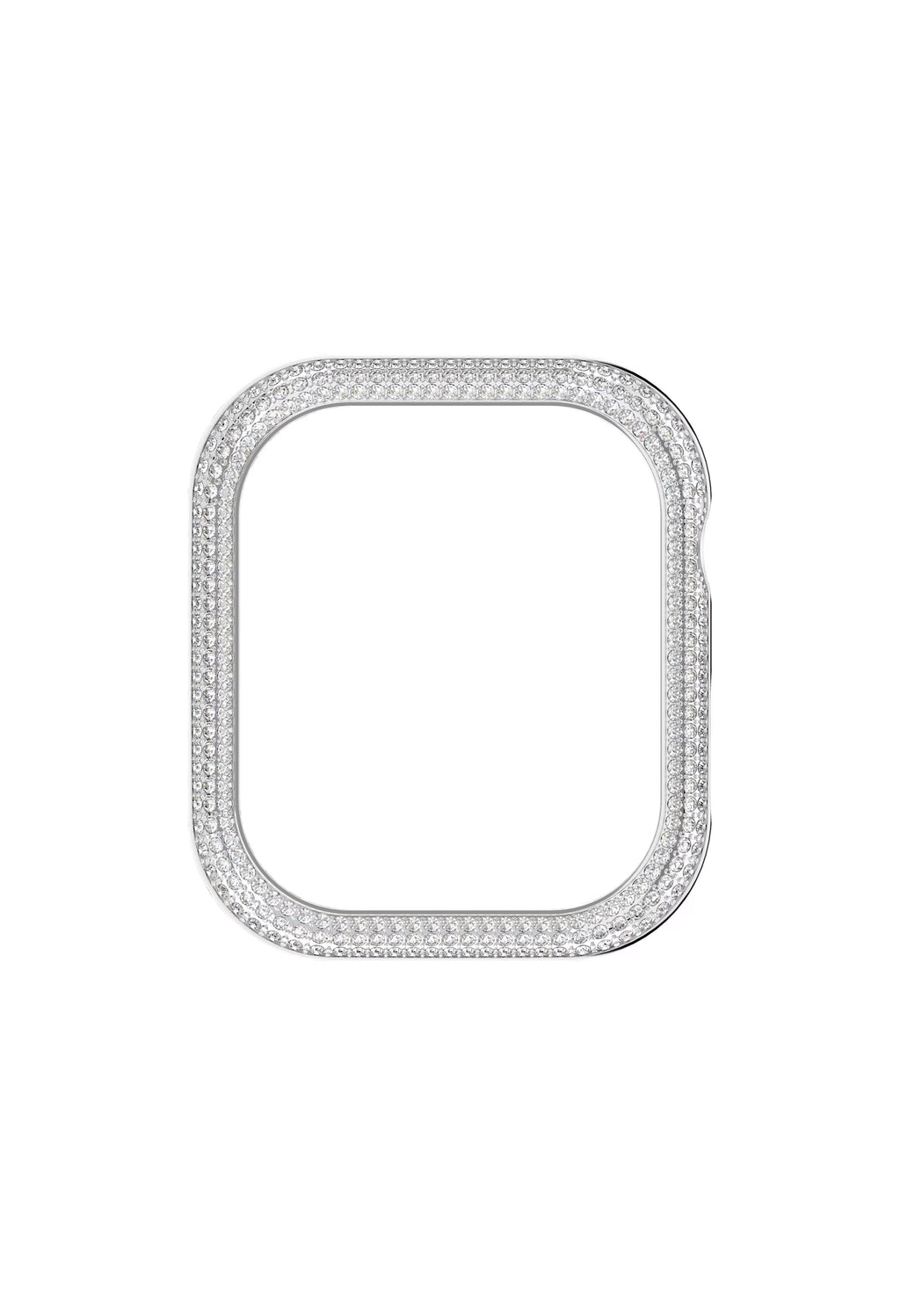 Swarovski Sparkling 41mm Rhodium Plated Apple Watch Case, a silver rhodium-plated watch case from Swarovski, at OD’s Jewellers in St Helens.