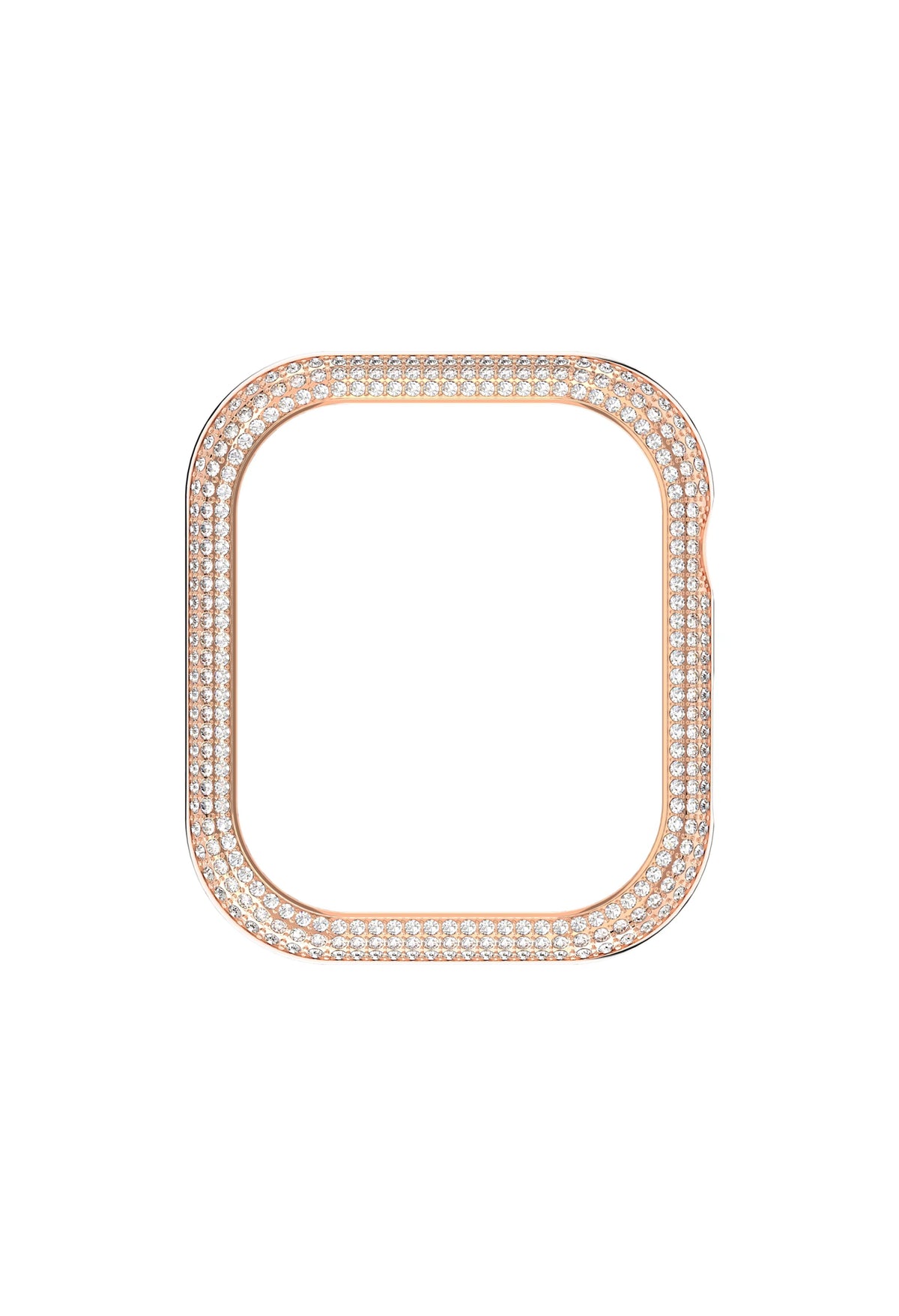 The Swarovski Sparkling 41mm Rose Gold Plated Apple Watch Case, a rose gold plated Apple Watch case from Swarovski, OD’s Jewellers, St Helens