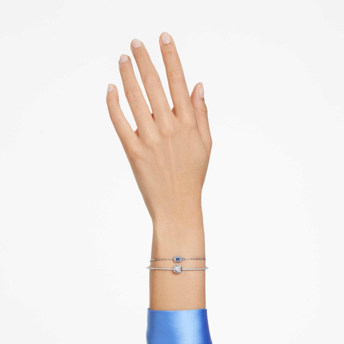 Swarovski Stilla Blue Mixed Cuts Bangle 5668244 — view 2