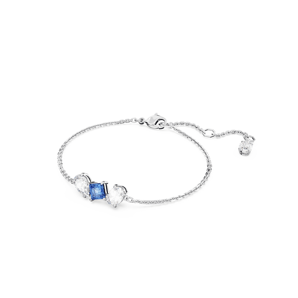 Swarovski Mesmera Mixed Cuts Blue Bracelet Rhodium Plated — view 2