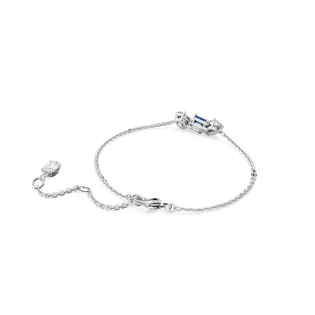 Swarovski Mesmera Mixed Cuts Blue Bracelet Rhodium Plated — view 4