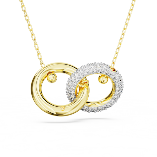 Swarovski Dextera Interlocking Loops Pendant Gold Plated