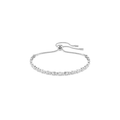 Swarovski Matrix Tennis Mixed Round Cuts Bracelet Rhodium Plated
