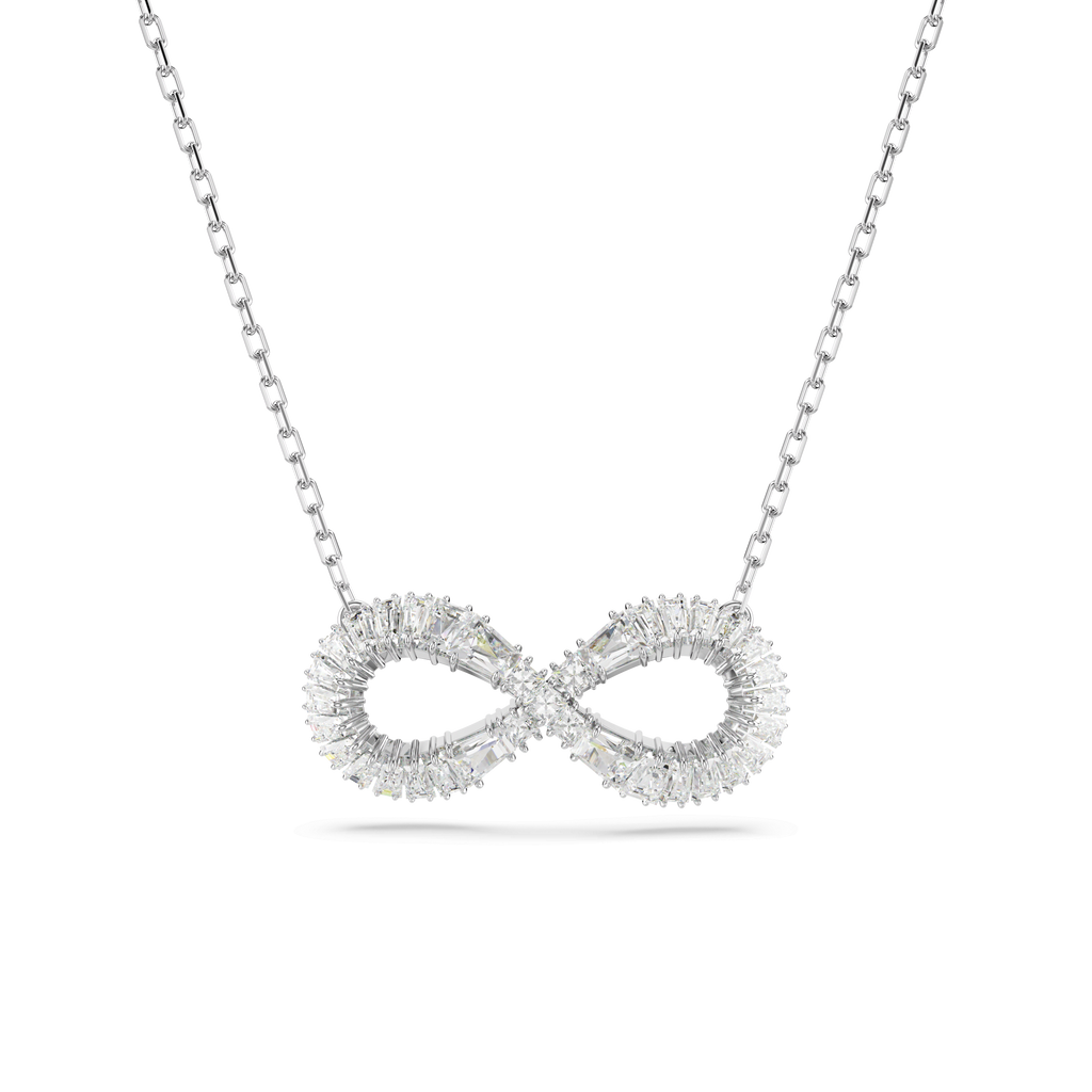 Swarovski Hyperbola Infinity Pendant Rhodium Plated
