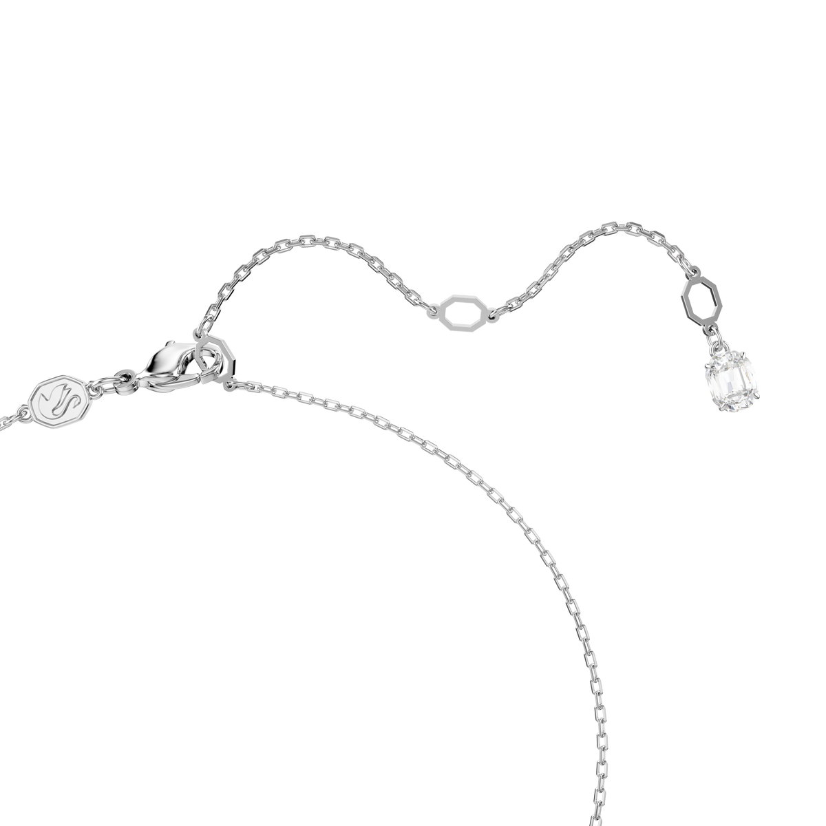 Swarovski Hyperbola Infinity Pendant Rhodium Plated — view 3