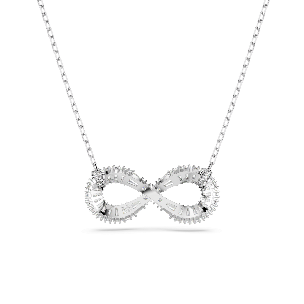 Swarovski Hyperbola Infinity Pendant Rhodium Plated — view 4