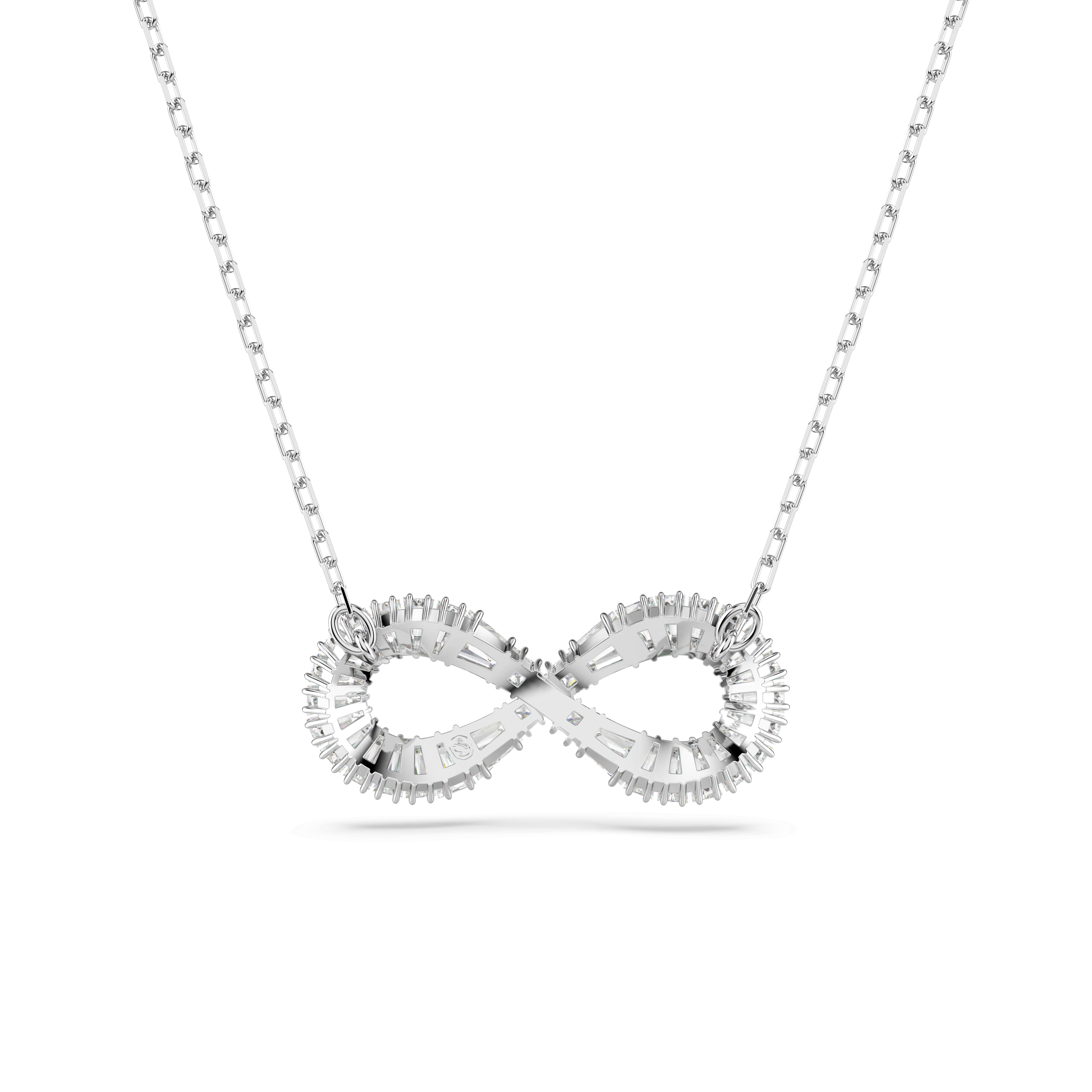 Swarovski Hyperbola Infinity Pendant Rhodium Plated — view 4