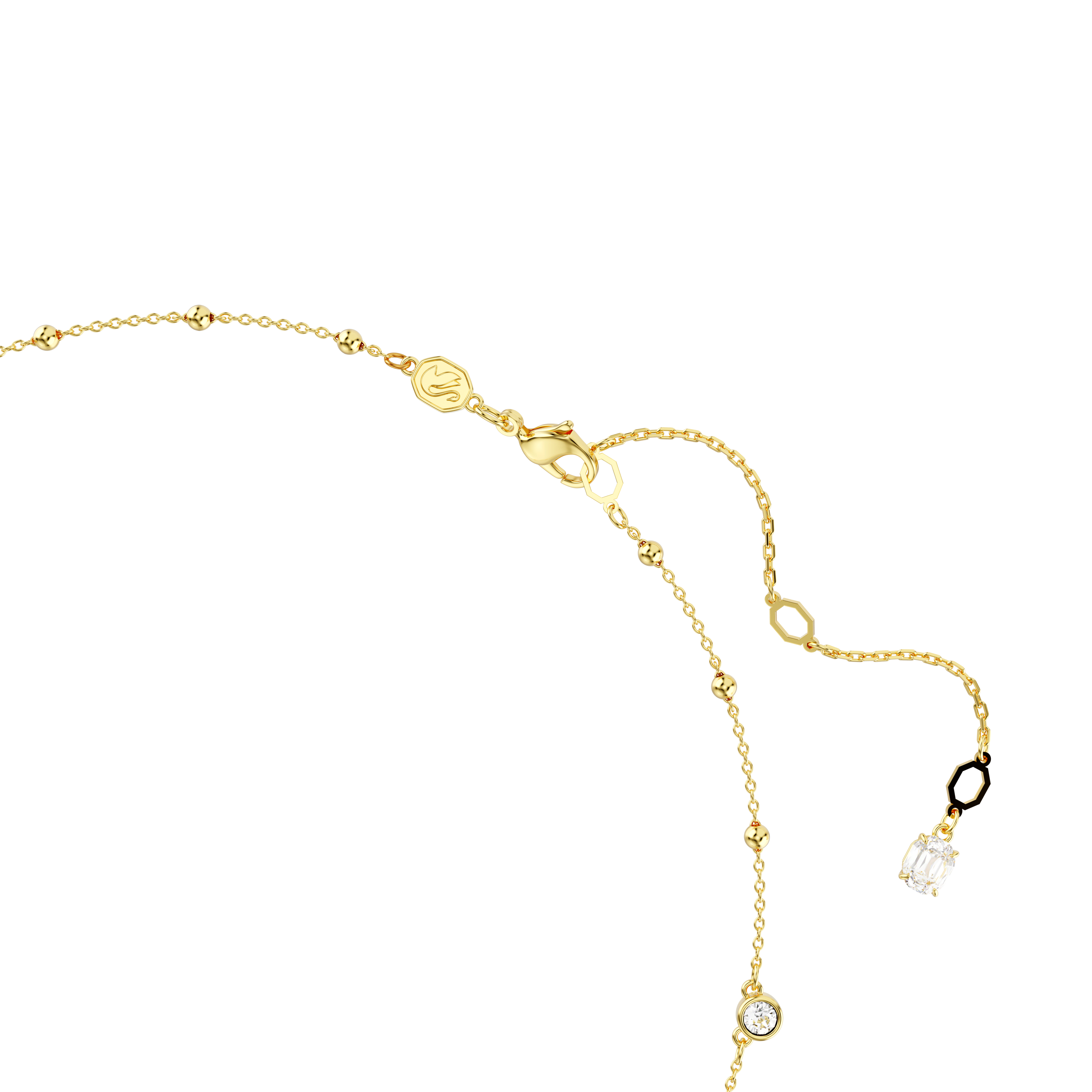 Swarovski Imber Scattered Design Crystal Necklace Rhodium Plated — view 3