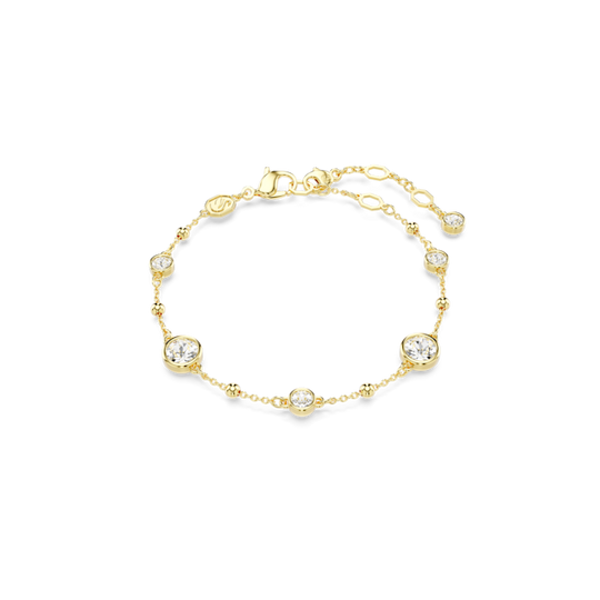 Swarovski Imber Round Cut Bracelet Gold Plated