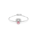 Swarovski Idyllia Pink Shell Bangle Rhodium Plated *