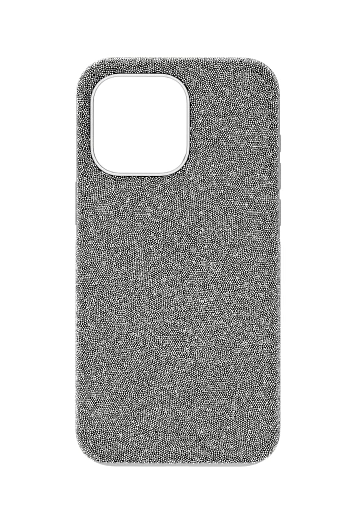 The Swarovski High iPhone 15 Pro Max Silver Case, a silver case from Swarovski, available at OD’s Jewellers in St Helens.