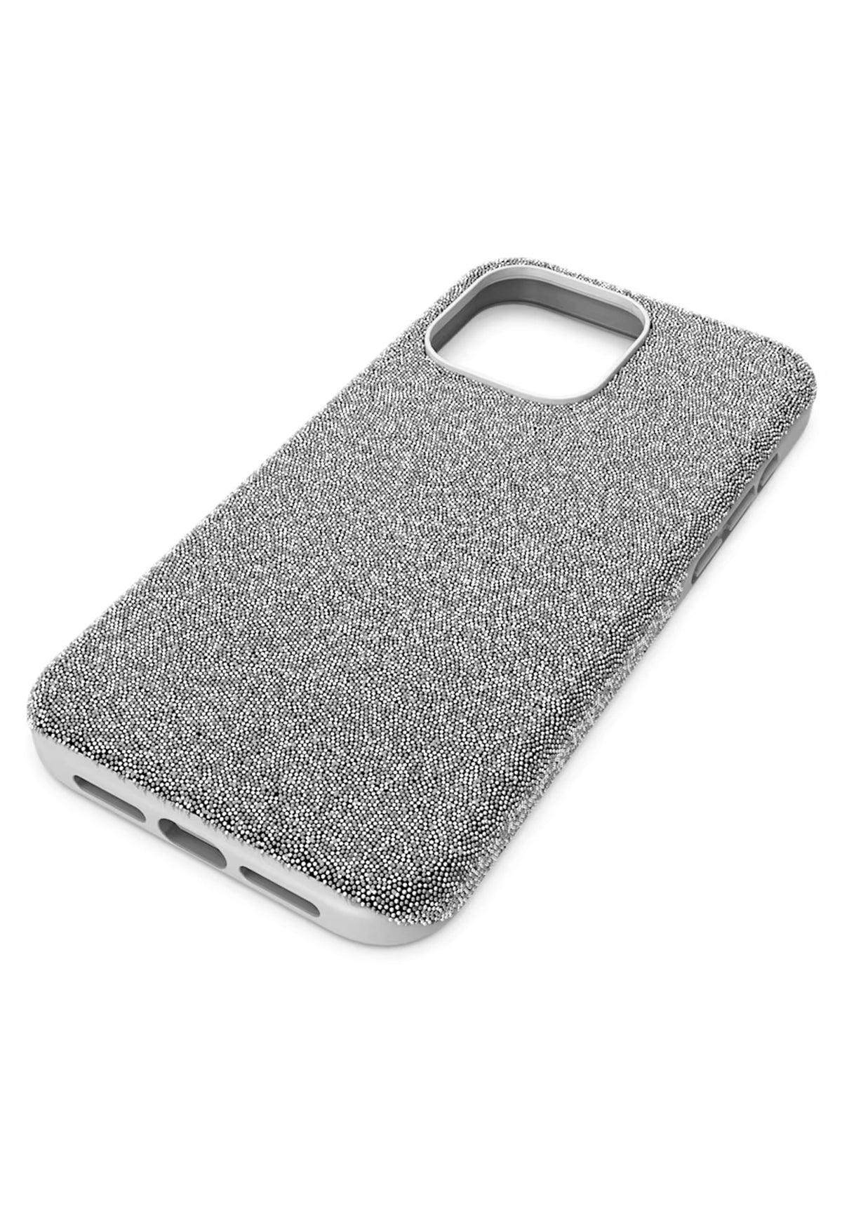 The Swarovski High iPhone 15 Pro Max Silver Case, a crystal-studded plastic case from Swarovski, OD’s Jewellers, St Helens