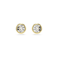 Swarovski Imber Round Cut Bezel Set Stud Earrings