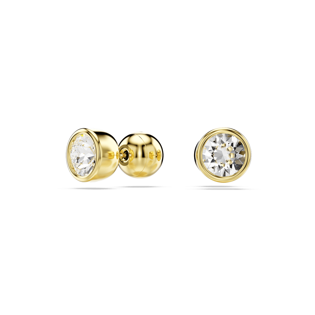 Swarovski Imber Round Cut Bezel Set Stud Earrings — view 2