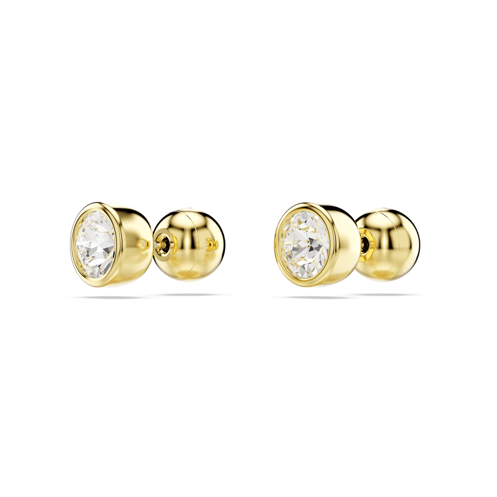 Swarovski Imber Round Cut Bezel Set Stud Earrings — view 3