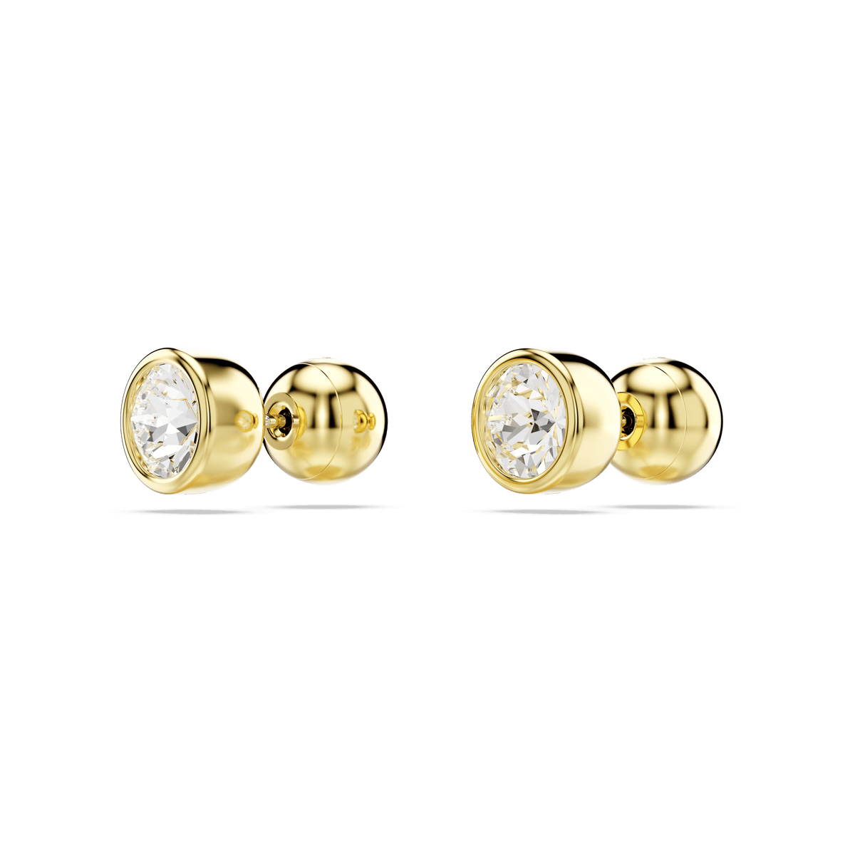 Swarovski Imber Round Cut Bezel Set Stud Earrings — view 3