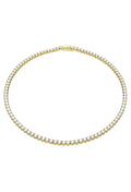 The Swarovski Matrix Tennis Necklace, a gold plated jewelry necklace from Swarovski, available at OD’s Jewellers in St Helens.