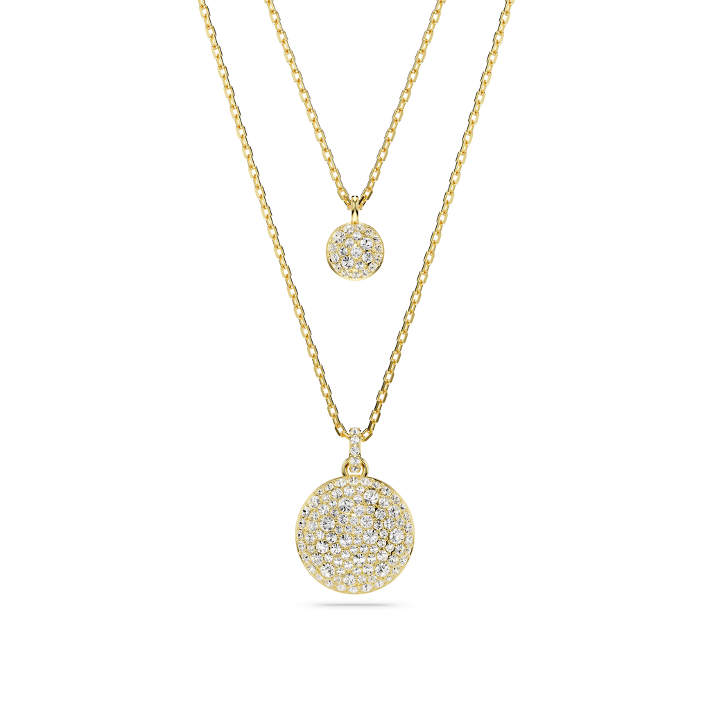 Swarovski  Layered Pendant Gold Plated