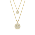 Swarovski  Layered Pendant Gold Plated