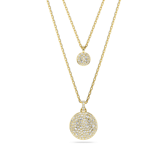 Swarovski  Layered Pendant Gold Plated