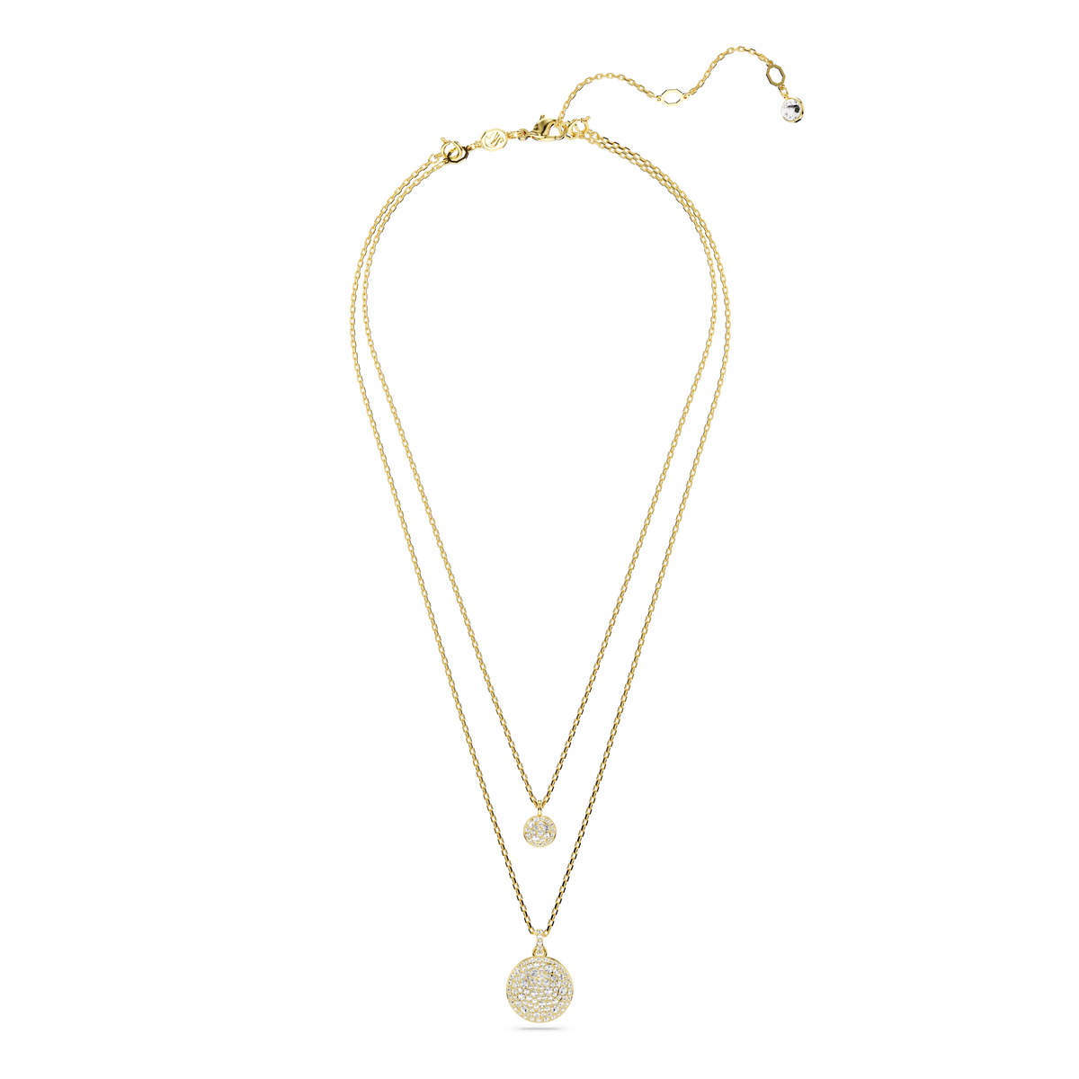 Swarovski  Layered Pendant Gold Plated — view 2