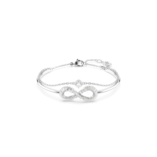Swarovski Hyperbola Infinity Bangle Rhodium Plated