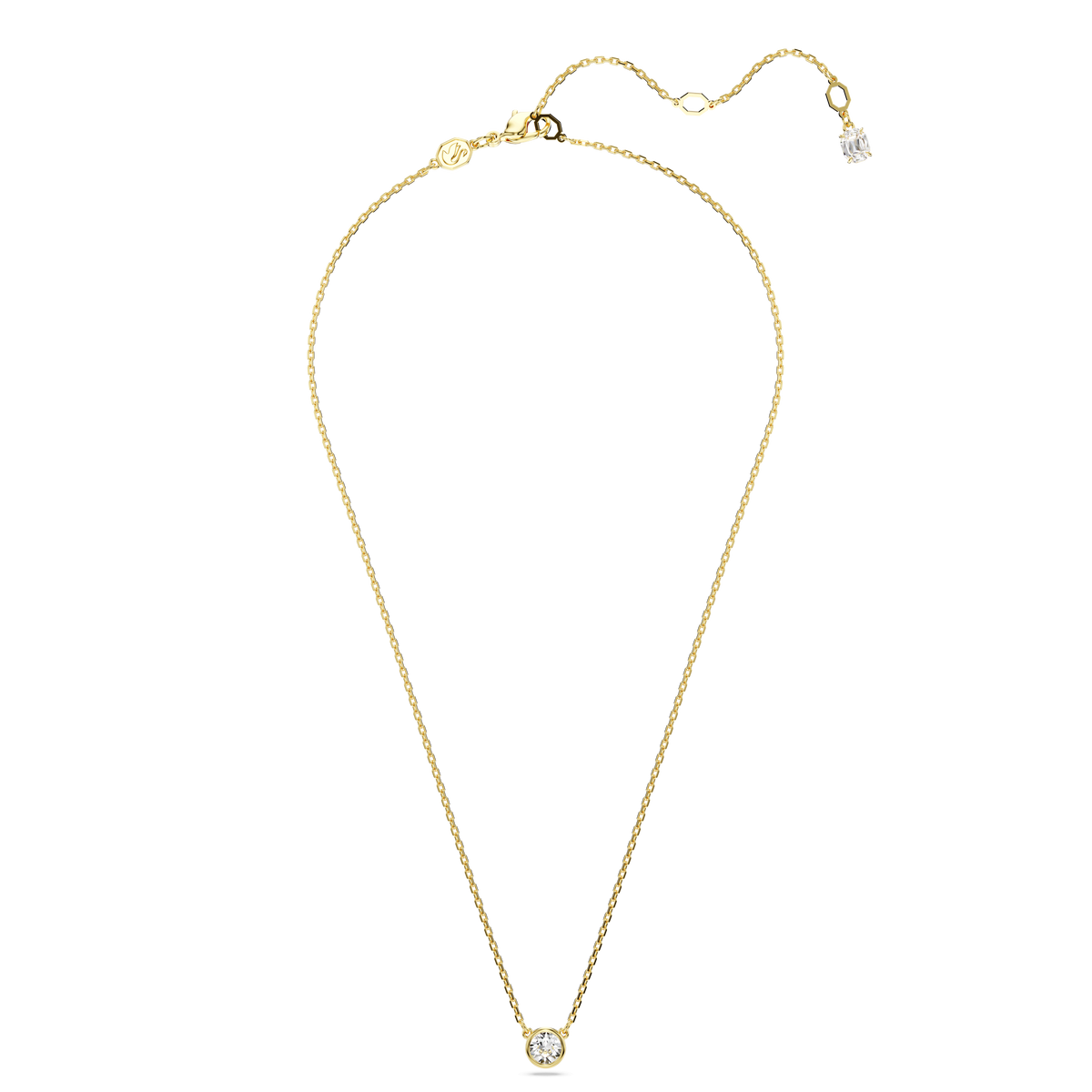 Swarovski Imber Round Cut Bezel Set Necklace — view 2