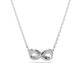 Swarovski Hyperbola Pave Infinity Pendant Rhodium Plated