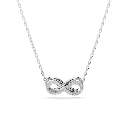 Swarovski Hyperbola Pave Infinity Pendant Rhodium Plated