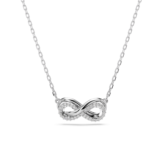 Swarovski Hyperbola Pave Infinity Pendant Rhodium Plated