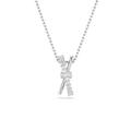 Swarovski Hyperbola pendant, Mixed cuts, Twist, Rhodium plated