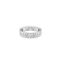 Swarovski Matrix, Baguette Cut Ring Rhodium Plated *
